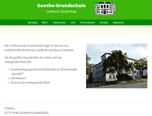 Tablet Screenshot of goethe-grundschule.de